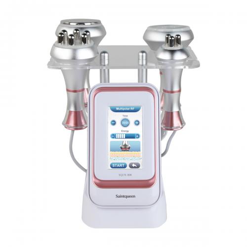 SQ176A Basic, 80K Cavitation 4in1 Body Sculpt Machine | Tripolar & 6-Pole RF Negative Pressure Massage, Skin Rejuvenation Lifting Toning Body Shaping Device for Home Spa, US Plug