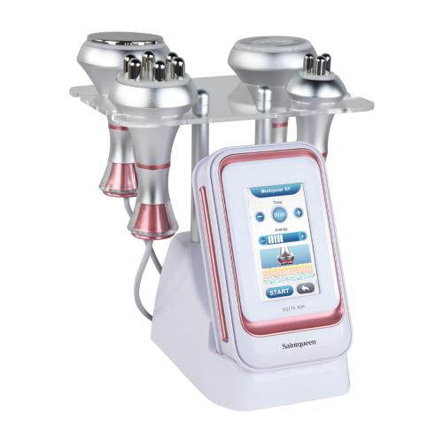 SQ176A Basic, 80K Cavitation 4in1 Body Sculpt Machine | Tripolar & 6-Pole RF Negative Pressure Massage, Skin Rejuvenation Lifting Toning Body Shaping Device for Home Spa, US Plug