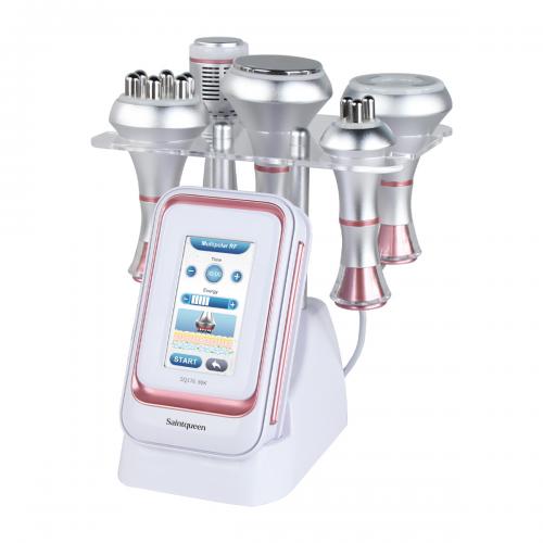 SQ176B Pro, 5in1 80K Cavitation  Machine, Multi-Polar RF Skin Firming Facial Lifting Vacuum Massage Cold Therapy Body Contouring Beauty Device for Home & Professional Salon Use, US Plug
