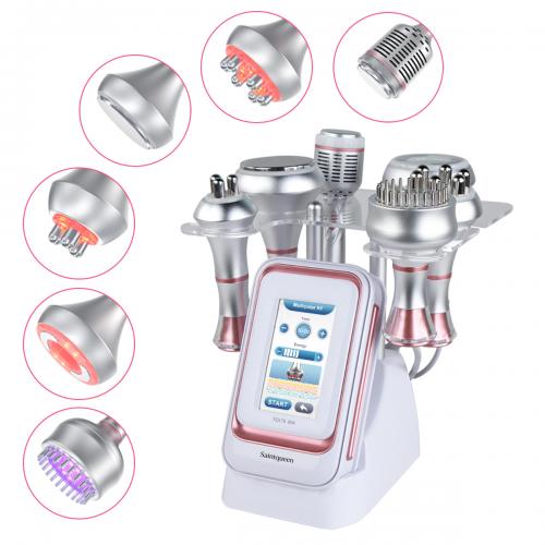 SQ176C Pro, 6in1 80K Body Sculpting Machine | Multifunctional RF Radio Frequency Body Shaping, Vacuum Massage, Cold Compress, BIO&LED Light Therapy for Face & Body Skin Tightening Body Contouring, US Plug