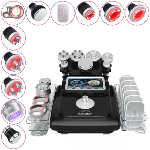 SQ154C Max, 11in1 80K Cavitation  Machine With Laser Boards Multi-polar RF Vacuum Negative Pressure Body Shaping Skin Tightening, US Plug