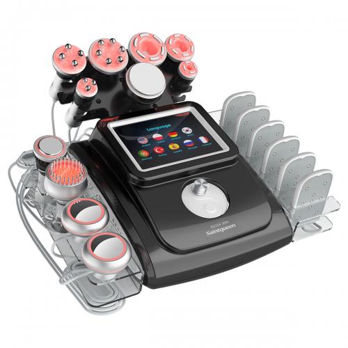 SQ154C Max, 11in1 80K Cavitation  Machine With Laser Boards Multi-polar RF Vacuum Negative Pressure Body Shaping Skin Tightening, US Plug