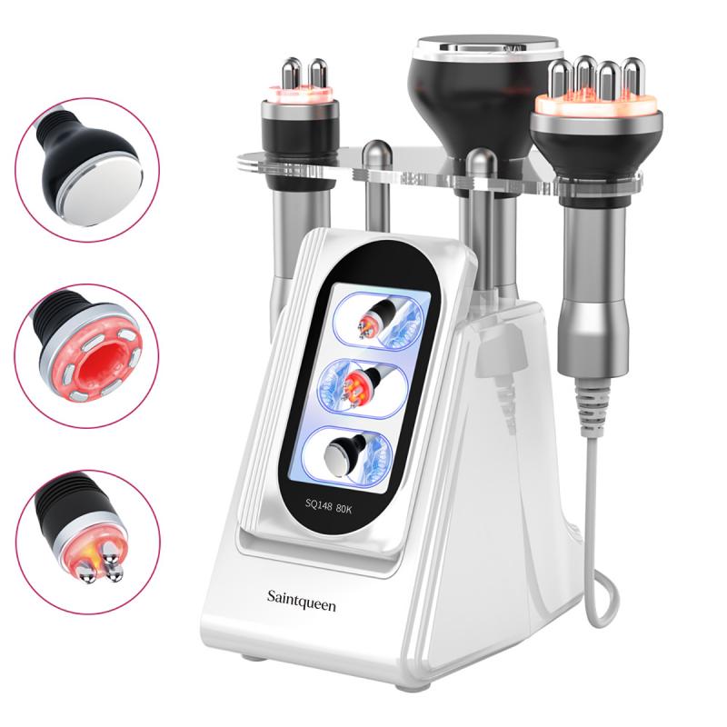SQ148 Basic, 3in1 80K Body  Machine, 3-Pole & 4-Pole RF for Skin Lifting Firming Body Shaping Toning Anti-Wrinkle, US Plug