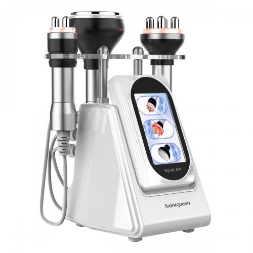 SQ148 Basic, 3in1 80K Body  Machine, 3-Pole & 4-Pole RF for Skin Lifting Firming Body Shaping Toning Anti-Wrinkle, US Plug