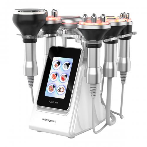 SQ148B Pro, 6in1 80K Cavitation Machine, Multipolar RF EMS Negative Pressure Body Sculpting Machine, Skin Lifting Tightening for Face & Body, US Plug