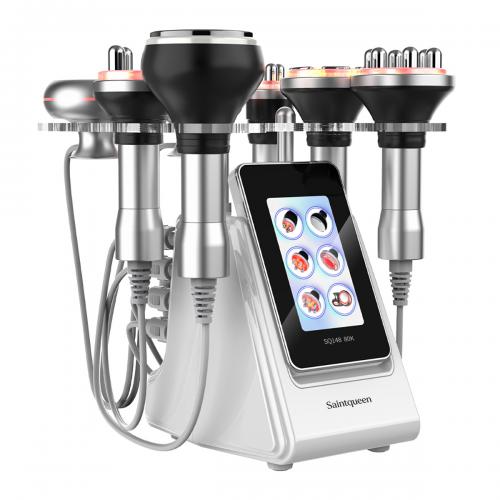 SQ148B Pro, 6in1 80K Cavitation Machine, Multipolar RF EMS Negative Pressure Body Sculpting Machine, Skin Lifting Tightening for Face & Body, US Plug