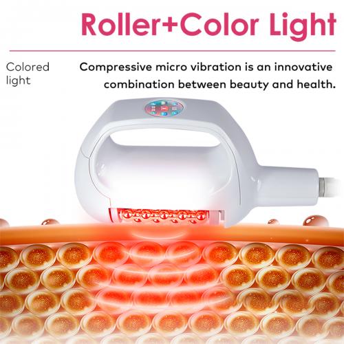 SQ160B Inner Ball Roller Machine, 360° Rotation Compression Micro-Vibration Body & Face Contouring Device, Dual Handle Lymphatic Drainage Skin Smoothing Skin Tightening, US Plug