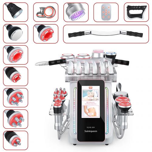 SQ166 Ultra, 13in1 80K Ultrasonic Cavitation Beauty Machine With Laser Board, Multi-Function RF Body Contouring Anti-Aging Facial & Body Toning, US Plug