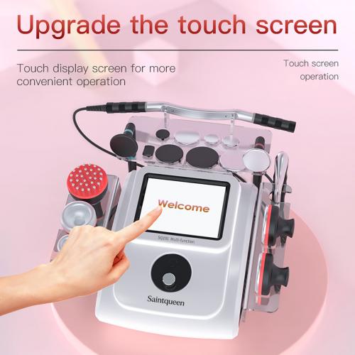 SQ191 8in1 448K Multi-Function Integrated Beauty Machine, Red Light Microcurrent Vacuum Heating Fascia Therapy Device for Salon Body Sculpting & Facial Skin Care, US Plug