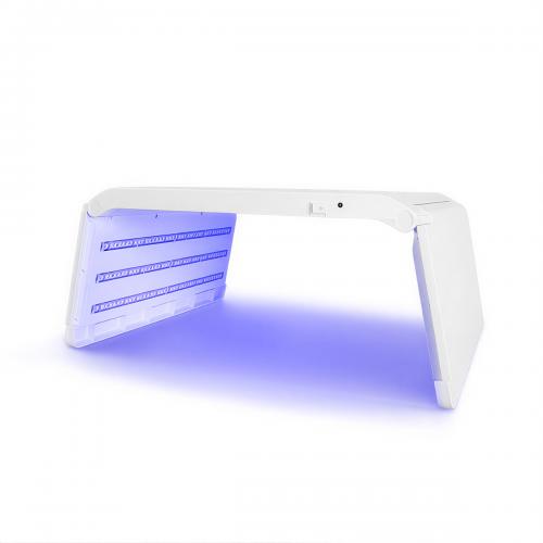 SQ22 Foldable Mini Space Capsule Full-Body, 7-Color 468 Beads LED Light Therapy Machine Light NIR Phototherapy Skin Rejuvenation with Time Temp Brightness Control, US Plug