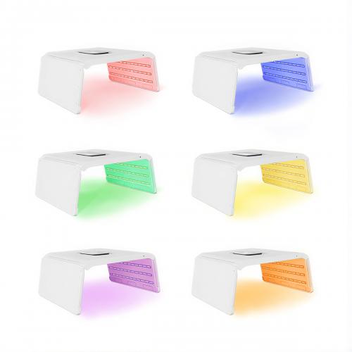 SQ22 Foldable Mini Space Capsule Full-Body, 7-Color 468 Beads LED Light Therapy Machine Light NIR Phototherapy Skin Rejuvenation with Time Temp Brightness Control, US Plug