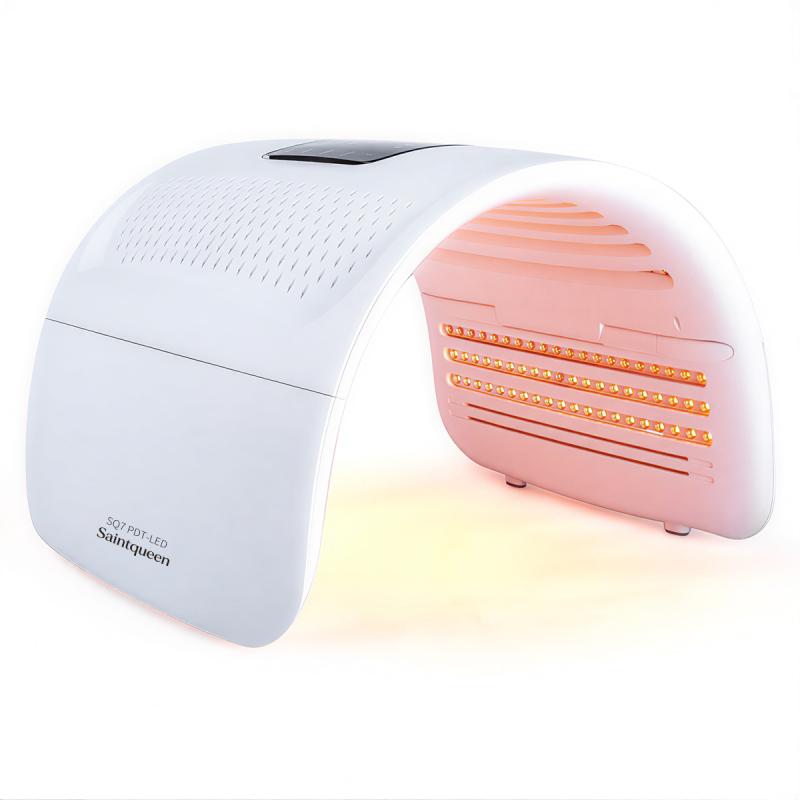 SQ7 LED Spectrometer Whitening Light Cabin TKC-2020DR, 360 Beads Red Blue Green Yellow 4-Colors Phototherapy Skin Rejuvenation Beauty Device with Time & Temperature Control, US Plug