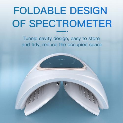 SQ73 Photodynamic Capsule Spectrometer, 360 Beads LED Light Therapy Machine, Red Blue Green Yellow 4-Color Photon Skin Rejuvenation Device With Hot Compress, US Plug