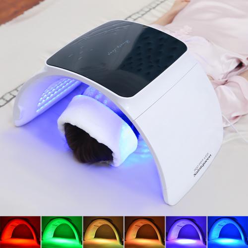 SQ2 Foldable PDT LED Light Therapy Device, 264 Beads 7-Color Photodynamic Facial Body Skin Rejuvenation, Calcium Supplement Light, Low-Level LLLT Lamp, US Plug