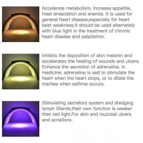 SQ2 Foldable PDT LED Light Therapy Device, 264 Beads 7-Color Photodynamic Facial Body Skin Rejuvenation, Calcium Supplement Light, Low-Level LLLT Lamp, US Plug