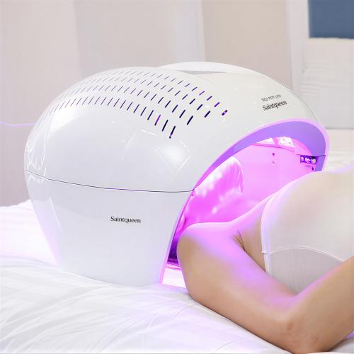 SQ1 LED Light Therapy Machine, 4-Color Red Blue Infrared Photon Device 292 Beads, Foldable PDT Facial Skin Beauty Machine for Skin Rejuvenation Acne Care, US Plug