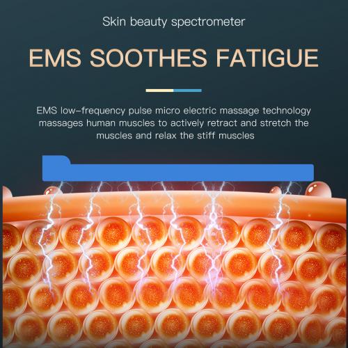 SQ77 184 Beads 7-Color LED Light Therapy Machine, EMS Microcurrent, Hot Compress, Nano Ultrasonic Spray & UV Light, US Plug