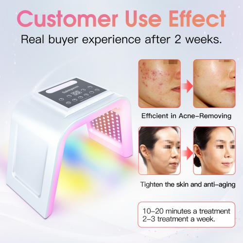 SQ75 170 Beads PDT Photon Therapy Machine,7-Color LED Light Skin Care Spectrometer Built-in Ultrasonic Nano Steam Mist for Face & Whole Body, US Plug