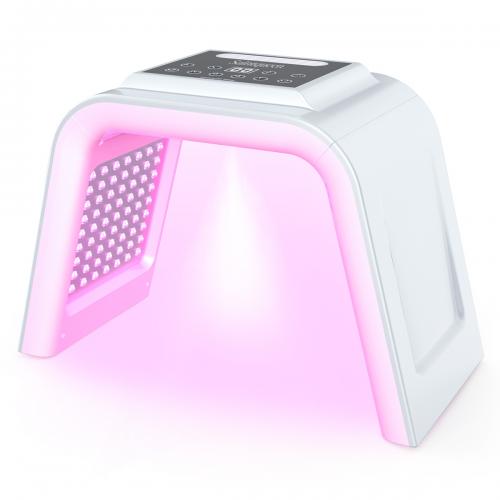 SQ75 170 Beads PDT Photon Therapy Machine,7-Color LED Light Skin Care Spectrometer Built-in Ultrasonic Nano Steam Mist for Face & Whole Body, US Plug