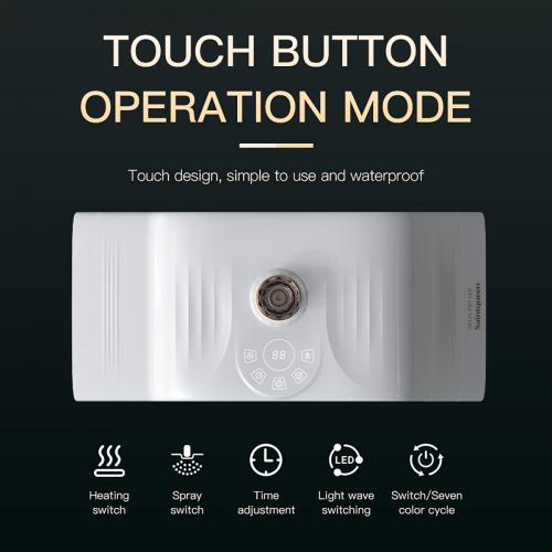 SQ125 7-Color PDT LED Light Therapy Spectrometer, 117 LED Beads Facial Skin Care Beauty Folding Machine with Ultrasonic Nano Spray & Hot Compress, US Plug