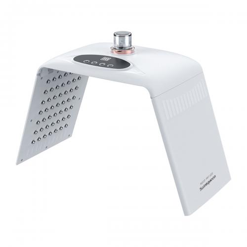 SQ122 LED Hydration Spectrometer 135 Beads 8-Color Light Therapy Machine With Nano Mist Spray, Foldable PDT Photon Facial Skin Rejuvenation, US Plug