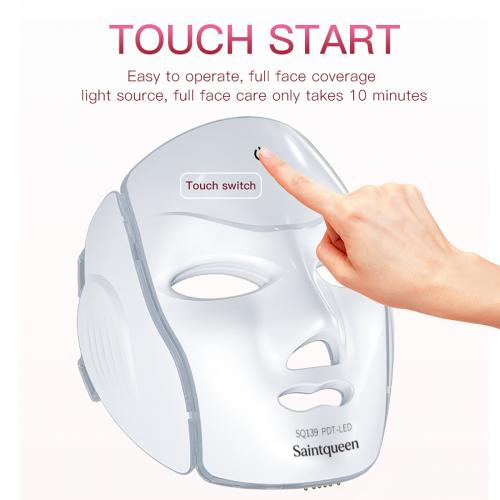 SQ139 | Microcurrent Radiance Mask 119-LED 7-Color LED Face Mask with Microcurrent