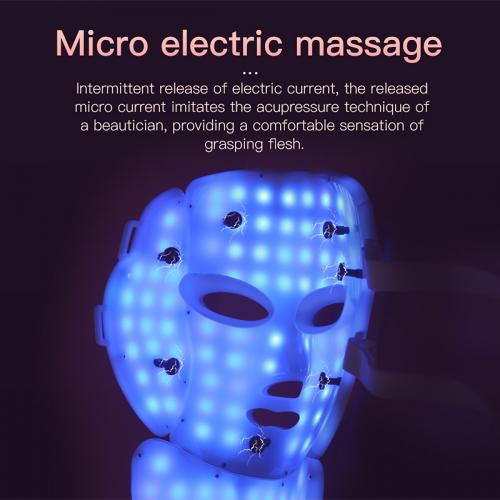 SQ139 | Microcurrent Radiance Mask 119-LED 7-Color LED Face Mask with Microcurrent