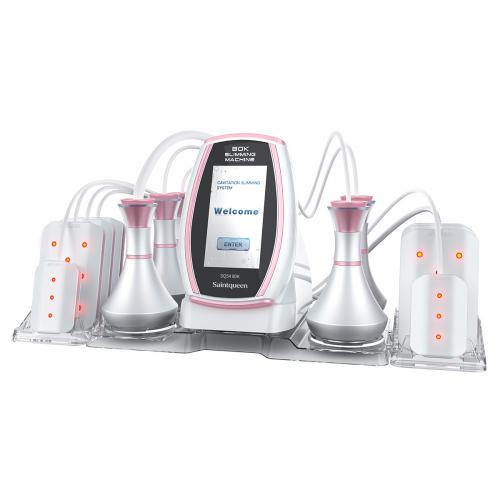 SQ54 Pro, 6in1 80K Cavitation  Machine, Multifunctional RF Body Sculpting Lipo Laser Vacuum Massage Device for Body Shaping Skin Tightening Anti-Aging Facial Lifting, US Plug