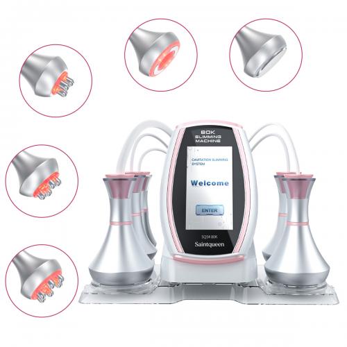SQ54 Pro, 5in1 80K Cavitation  Machine, Multipolar RF Body Shaping & Skin Lifting Device, Vacuum Massage Anti-Aging Beauty Machine for Face & Body Home Use, US Plug