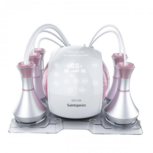 SQ52 Pro, 5in1 80K Ultrasonic Cavitation  System, Multi-Polar RF Vacuum Massage Machine, Body Contouring Lymph Drainage Skin Firming Anti-Aging for Face Neck Body, US Plug