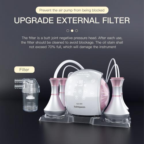 SQ52 Pro, 5in1 80K Ultrasonic Cavitation  System, Multi-Polar RF Vacuum Massage Machine, Body Contouring Lymph Drainage Skin Firming Anti-Aging for Face Neck Body, US Plug