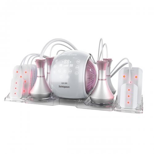 SQ52 Pro, 6in1 80K Cavitation  Machine, Multi-Polar RF Vacuum Lipo Laser Body Sculpting Skin Tightening Beauty Device for Home & Salon Use, US Plug
