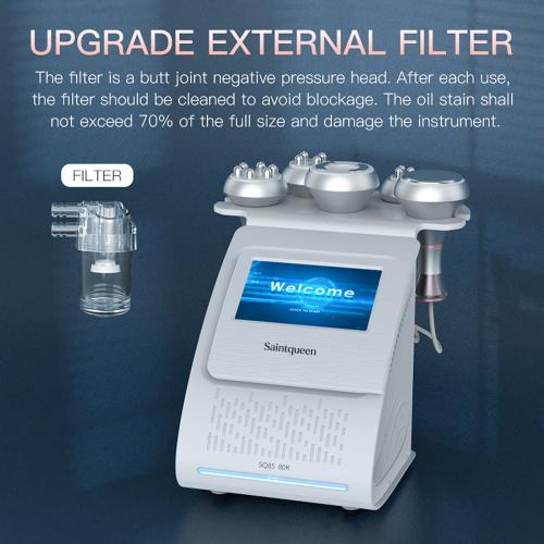 SQ85A Pro, 5in1 80K Ultrasonic Cavitation  Machine | Multipolar RF & Vacuum Massage System for Body Sculpting, Skin Tightening & Facial Lifting, US Plug