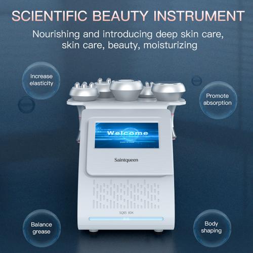 SQ85A Pro, 5in1 80K Ultrasonic Cavitation  Machine | Multipolar RF & Vacuum Massage System for Body Sculpting, Skin Tightening & Facial Lifting, US Plug