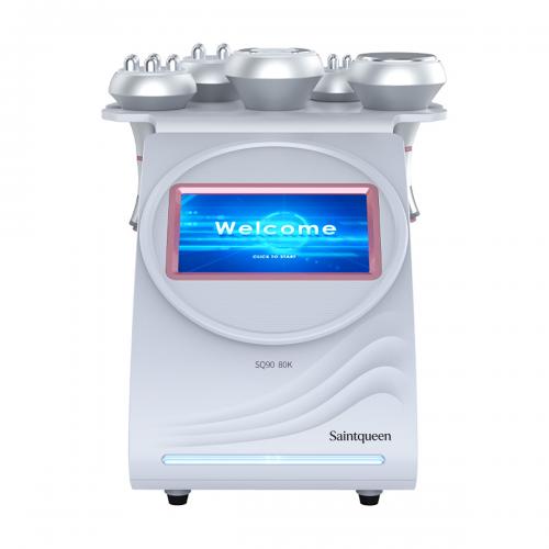 SQ90A Pro, 5in1 80K Cavitation  Machine | 3/4/6-Pole RF & Negative Pressure Massage for Body Sculpting, Face Lifting & Skin Firming, US Plug