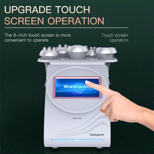 SQ90A Pro, 5in1 80K Cavitation  Machine | 3/4/6-Pole RF & Negative Pressure Massage for Body Sculpting, Face Lifting & Skin Firming, US Plug