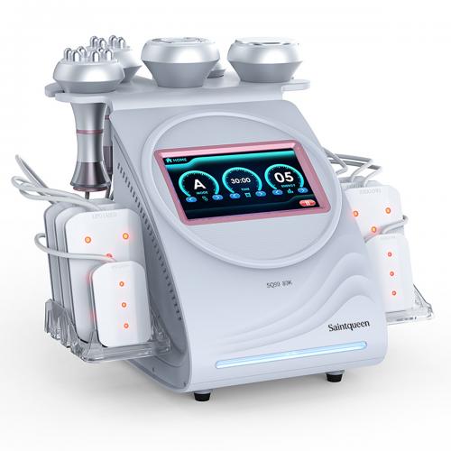 SQ90C Pro, 6in1 80K Cavitation  Machine | Multi-Pole RF Skin Tightening, Vacuum Massage & Lipo Laser Body Contouring System, Facial Lifting Body Shaping Beauty Machine, US Plug