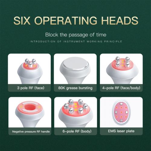 SQ90B Pro, 6in1 80K Cavitation  Machine | Multi-Polar RF Vacuum Massage EMS Lipo Laser Device | Body Contouring, Skin Tightening & Face Lifting, US Plug