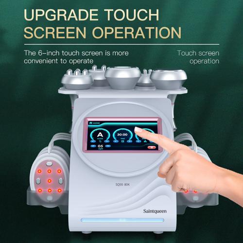 SQ90B Pro, 6in1 80K Cavitation  Machine | Multi-Polar RF Vacuum Massage EMS Lipo Laser Device | Body Contouring, Skin Tightening & Face Lifting, US Plug