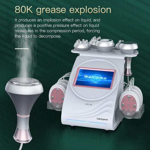 SQ90B Pro, 6in1 80K Cavitation  Machine | Multi-Polar RF Vacuum Massage EMS Lipo Laser Device | Body Contouring, Skin Tightening & Face Lifting, US Plug
