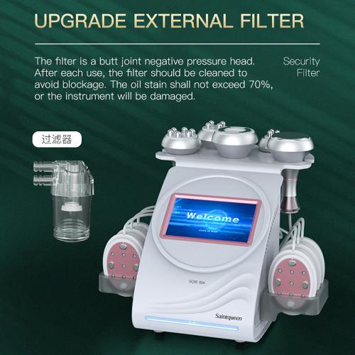SQ90B Pro, 6in1 80K Cavitation  Machine | Multi-Polar RF Vacuum Massage EMS Lipo Laser Device | Body Contouring, Skin Tightening & Face Lifting, US Plug
