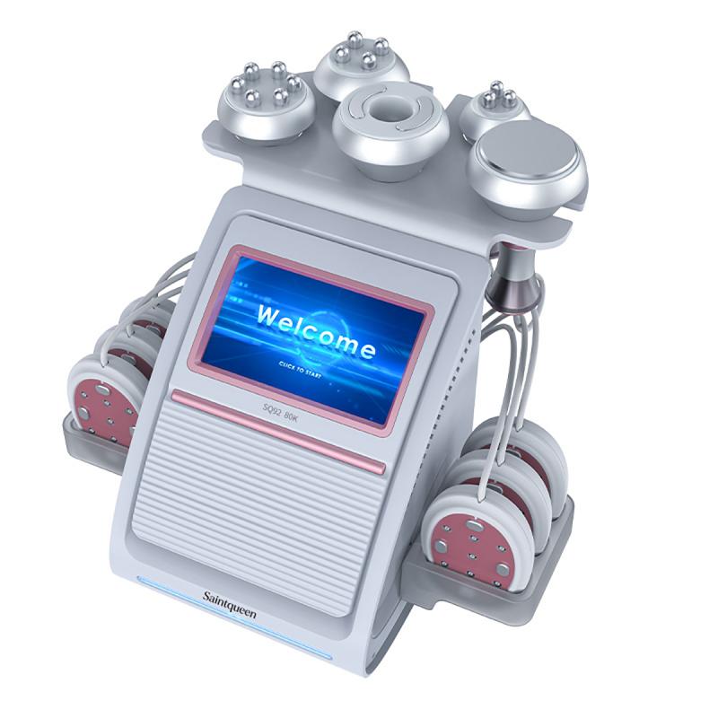 SQ92B Pro, 6in1 80K Ultrasonic Cavitation Machine | Multi-Polar RF Vacuum Lipo Laser EMS Body Sculpting Skin Tightening Beauty Device, US Plug