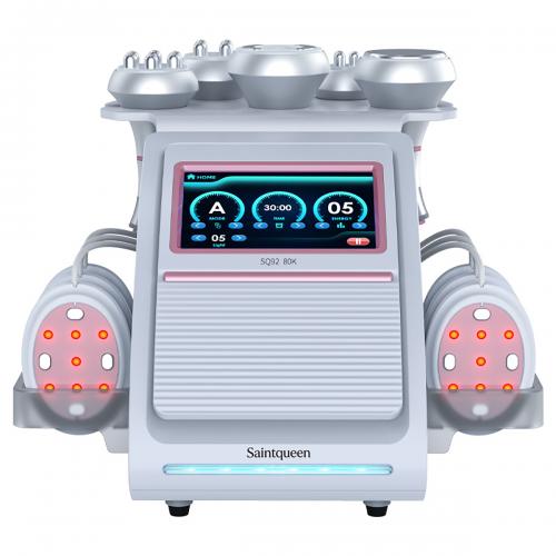 SQ92B Pro, 6in1 80K Ultrasonic Cavitation Machine | Multi-Polar RF Vacuum Lipo Laser EMS Body Sculpting Skin Tightening Beauty Device, US Plug