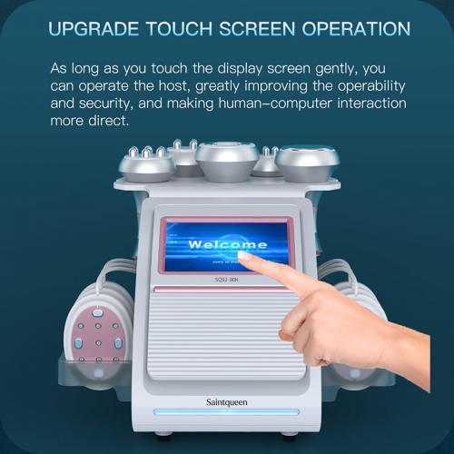 SQ92B Pro, 6in1 80K Ultrasonic Cavitation Machine | Multi-Polar RF Vacuum Lipo Laser EMS Body Sculpting Skin Tightening Beauty Device, US Plug