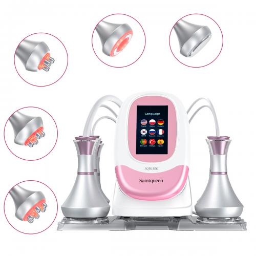 SQ95A Pro, 5in1 80K Cavitation Machine | Multi-Polar RF & Vacuum Negative Pressure Body Sculpting Device, Face Lifting Skin Tightening, US Plug