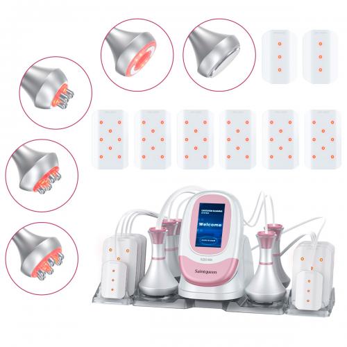 SQ95C Pro, 6in1 80K Cavitation Machine | Multi-Polar RF Vacuum Lipo Laser Body Sculpting Device, Face Lifting Skin Tightening Anti-Aging, US Plug
