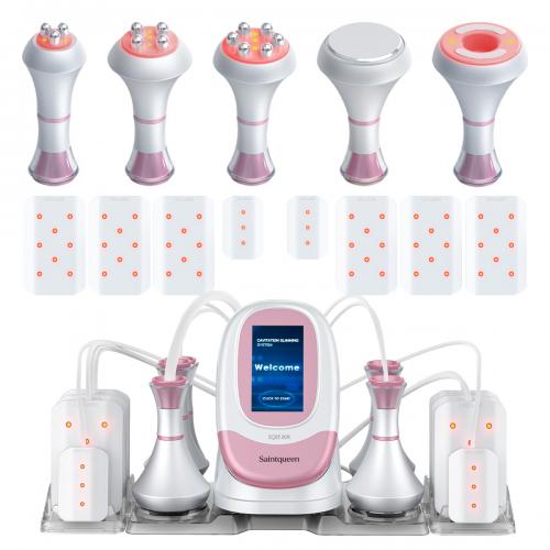 SQ95C Pro, 6in1 80K Cavitation Machine | Multi-Polar RF Vacuum Lipo Laser Body Sculpting Device, Face Lifting Skin Tightening Anti-Aging, US Plug