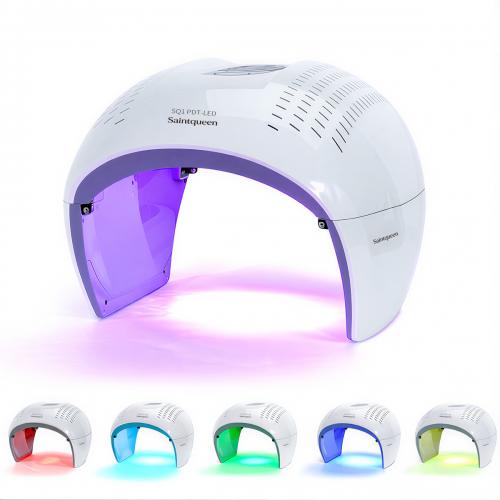 SQ1 LED Light Therapy Device, 292 Beads 7-Color Photon Facial Skin Rejuvenation Machine, Red Blue Green PDT for Face Skin Care Anti-Aging Acne Oil Control, US Plug