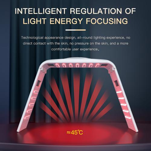 SQ130 119-LED 7 Color PDT Spectrometer Light Therapy Device, Foldable Facial Skin Rejuvenation with Hot Compress Mode for Home Salon, US Plug
