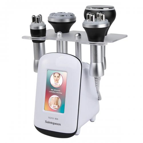 SQ152 Basic, 4in1 80K Ultrasonic Cavitation Machine, Vacuum RF Body Sculpting & Skin Tightening Device for Face & Body , US Plug